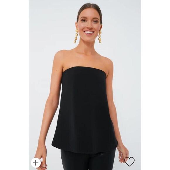 TUCKERNUCK Strapless Noir Black Crepe Marin Top NWT XXL 2XL - Picture 1 of 3